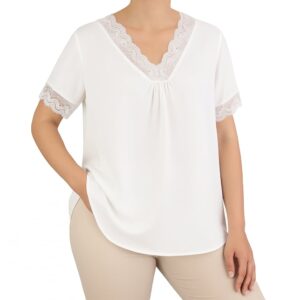 Blusa detalhes renda