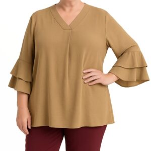 Blusa oversized c/ folhos