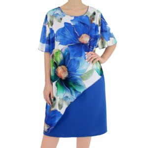 Vestido c/ sobreposição estampada