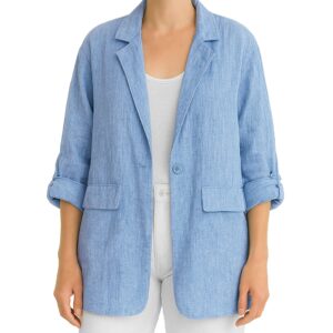 Blazer fluido tipo linho