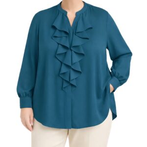 Camisa c/ aplicação folhos