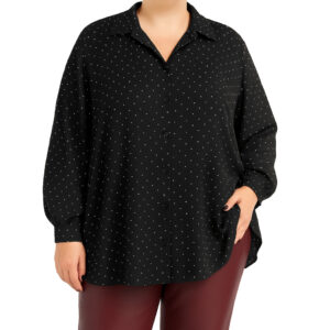 Camisa c/aplicações de brilhantes