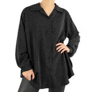 Camisa c/aplicações de brilhantes