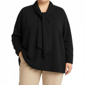 Camisola em malha c/ cachecol