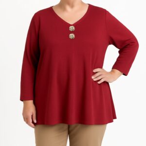 Camisola malha c/ botões