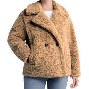 Blusão sherpa de trespasse