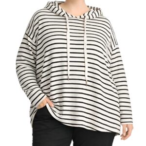 Camisola riscas c/ capuz