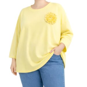 Camisola c/ aplicação flor