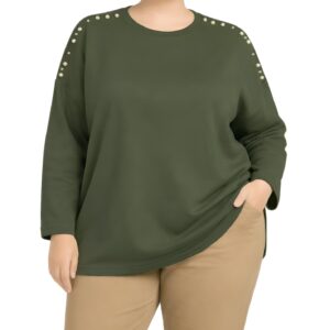 Camisola ombros c/ pérolas