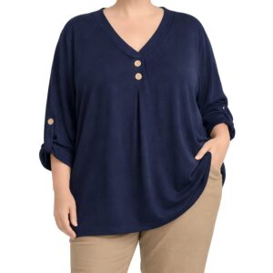 Camisola malha plissada c/ botões