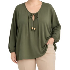 Blusa c/laço e lágrima