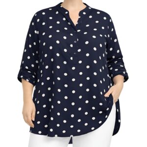 Túnica gola padre bolinhas