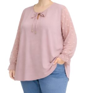 Blusa laço mangas transparentes