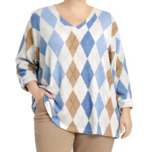 Camisola malha losangos