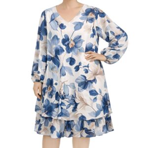 Vestido sobreposição estampado