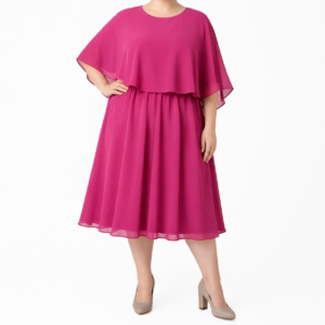 Vestido sobreposição capa