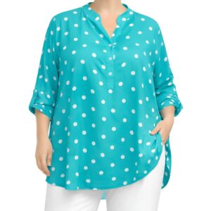 Túnica gola padre bolinhas