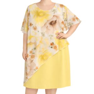 Vestido sobreposição estampada