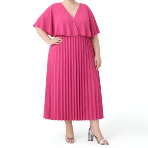 Vestido midi plissado