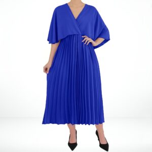 Vestido midi plissado