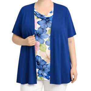 Conjunto integrado casaco/blusa drapeada