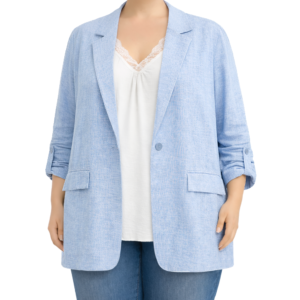 Blazer fluído tipo linho