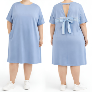 Vestido c/ laço nas costas