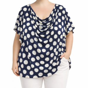 Blusa bolas drapeada