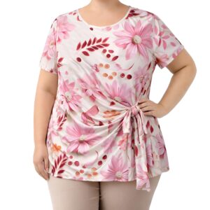 Blusa florida c/ laço