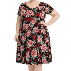 Vestido evasé florido