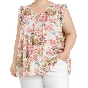 Blusa florida cavada lágrima