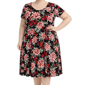 Vestido evasé florido