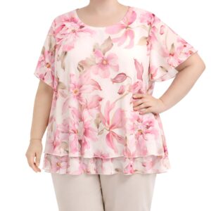 Blusa sobreposição florida