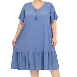 Vestido c/ laço e lágrima