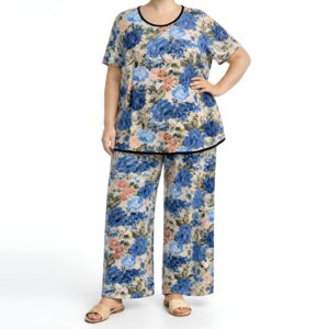 Conjunto padrão florido