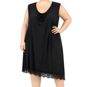 Vestido assimétrico c/ renda