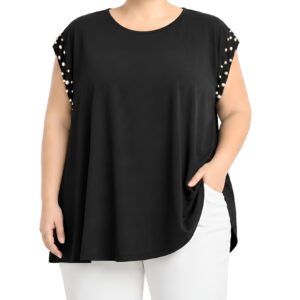 Blusa cavada detalhes pérolas