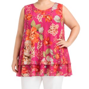 Blusa cavada sobreposição floral