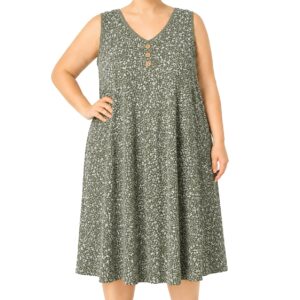 Vestido cavado florido