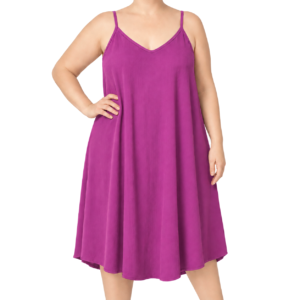 Vestido de alças evasé