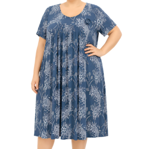 Vestido estampado fluído