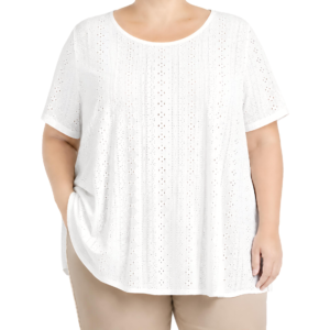 Blusa em bordado inglês