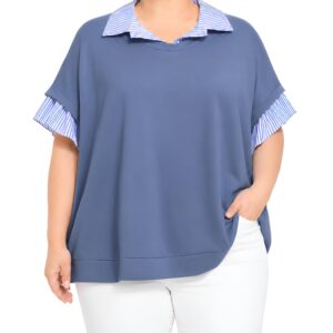 Polo c/ gola e folhos