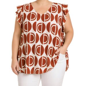 Blusa cavada padrão geométrico