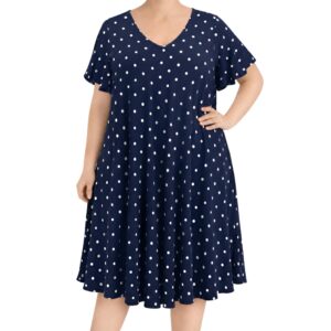 Vestido evasé bolinhas