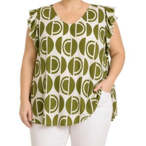 Blusa cavada padrão geométrico
