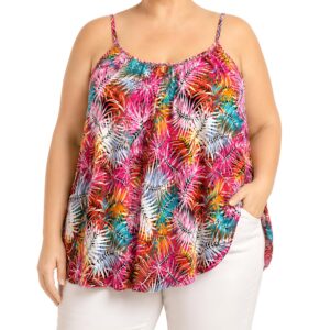 Top de alças estampado