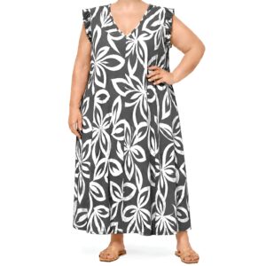 Vestido estampa tropical c/ folho
