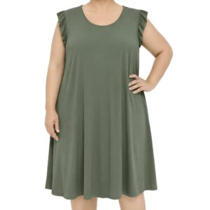 Vestido cavado folhos