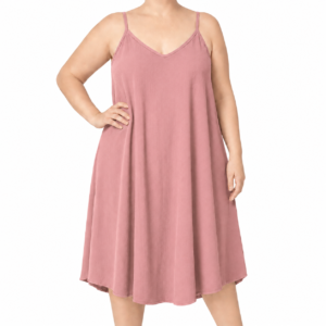Vestido de alças evasé